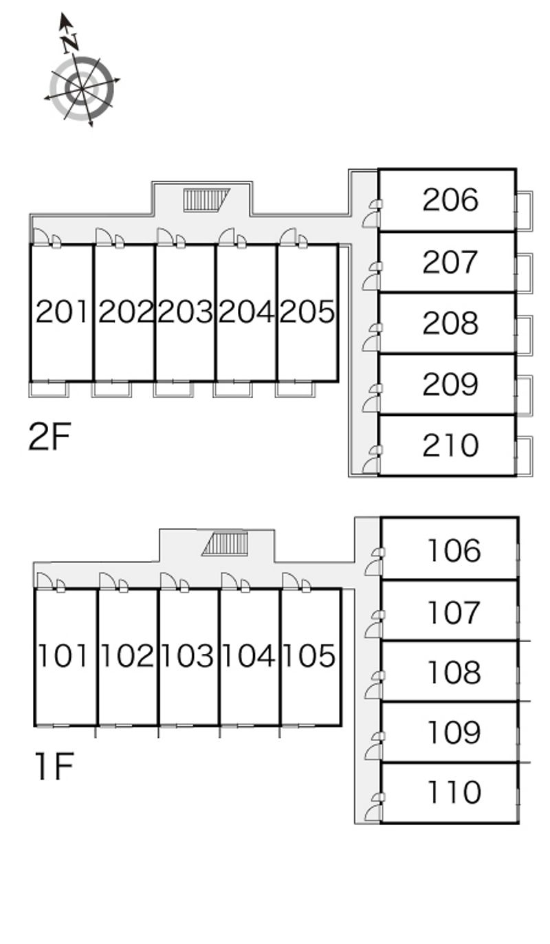 レオパレスジュネスＫ 間取配置図
