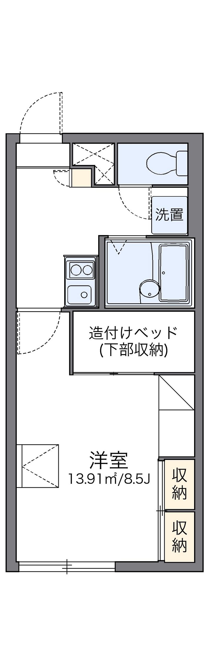レオパレス新さっぽろⅡ 間取図