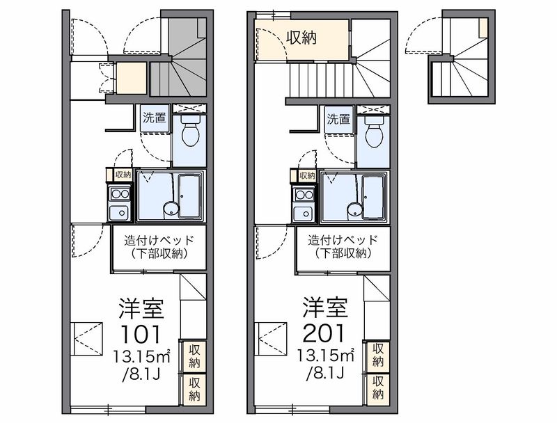 レオパレスロンシェル 間取図