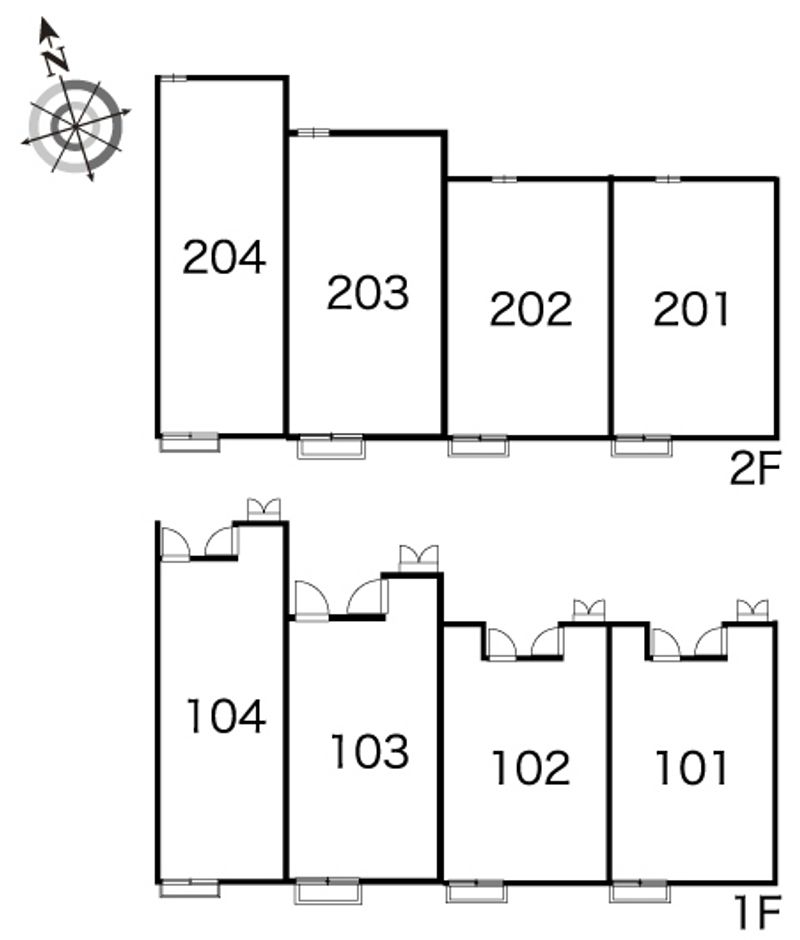 レオパレスセンターウエストⅠ 間取配置図