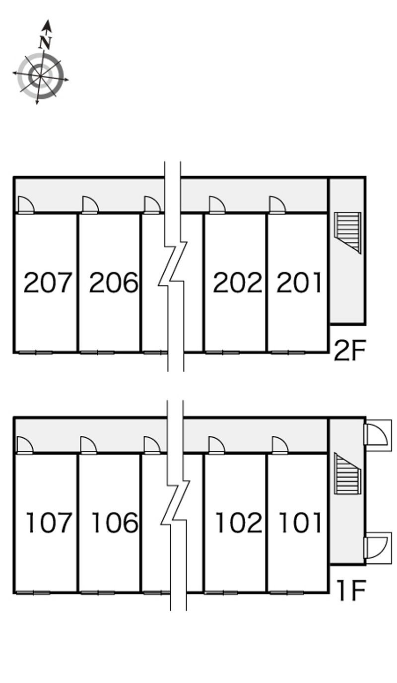レオパレスコンフォート 間取配置図