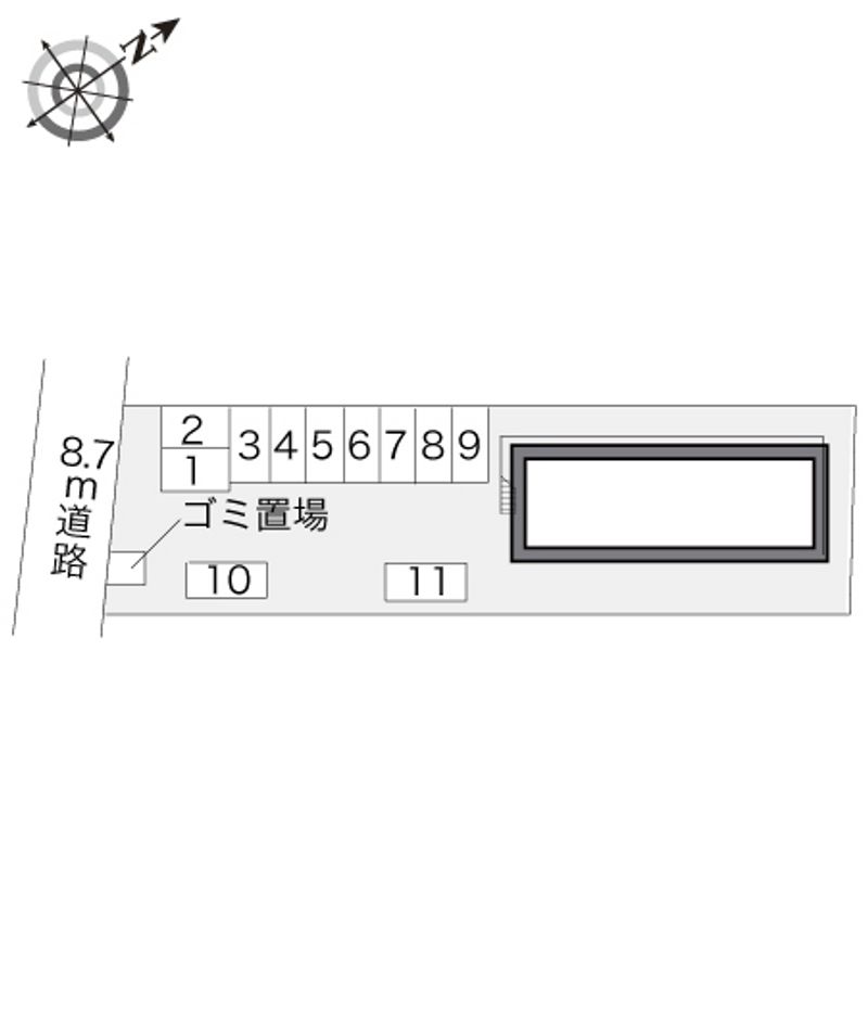 レオパレス土橋 駐車場