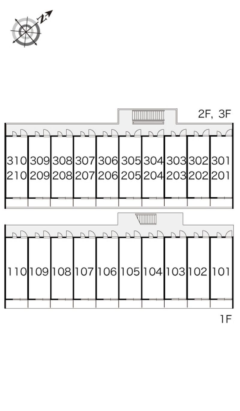 レオパレスフォンターナＢ 間取り配置図