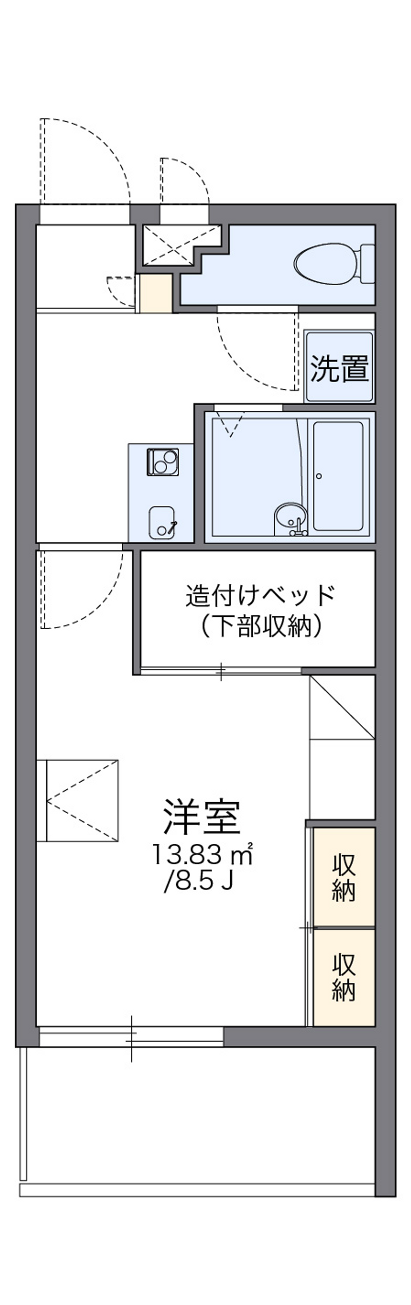 leopalace Shintoshin ASAKA Floor plan