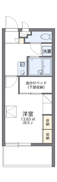 レオパレス新都心ＡＳＡＫＡ 間取り図