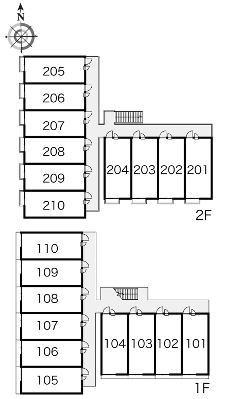 レオパレスエスポワールメゾン 間取配置図