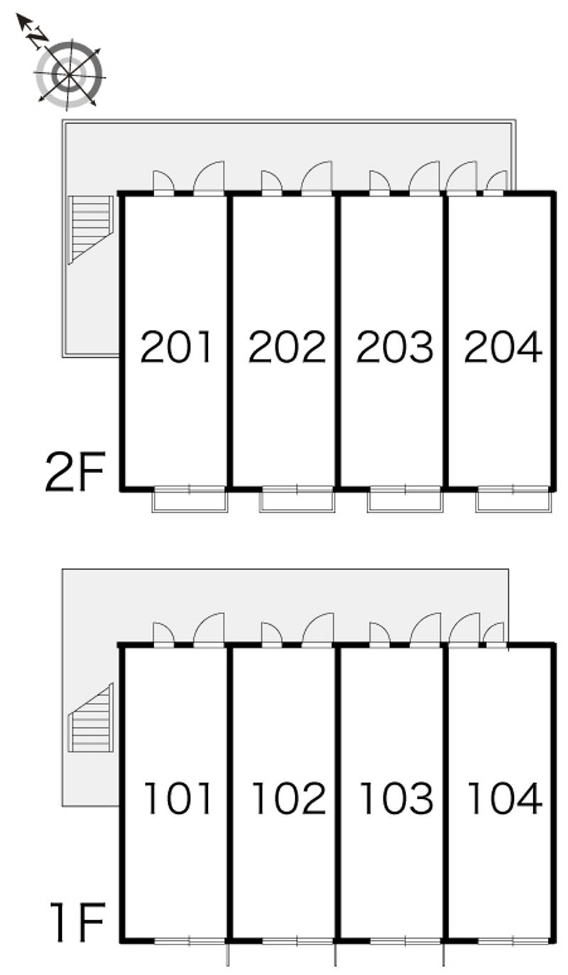 レオパレスエトワール 間取配置図