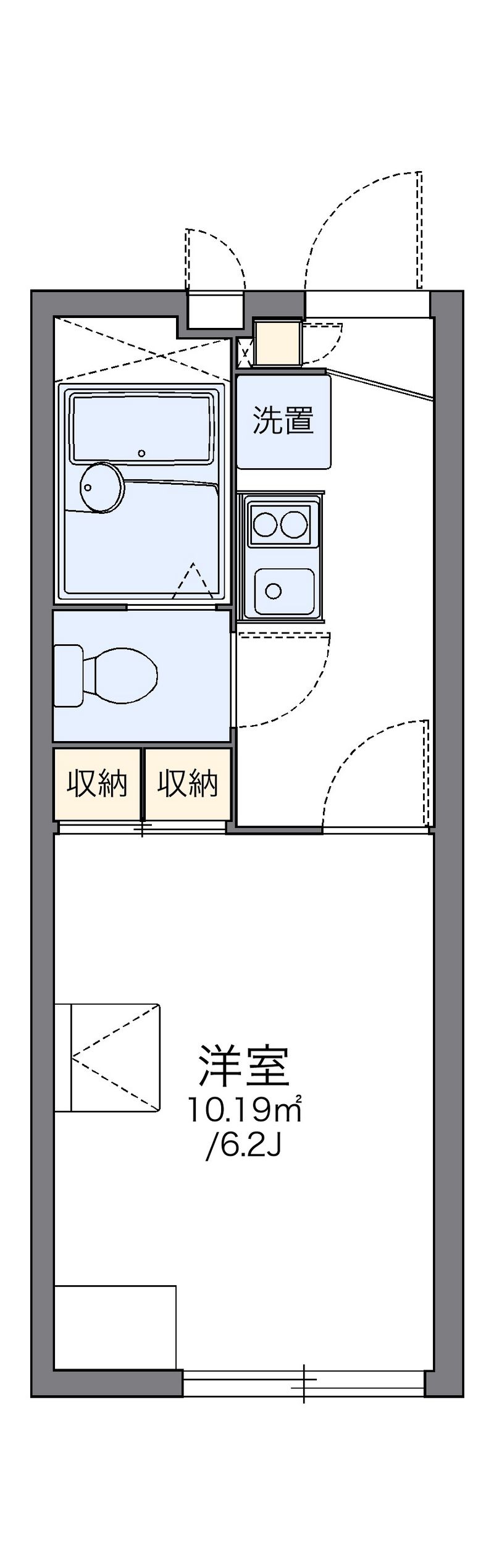 レオパレス入道 間取図