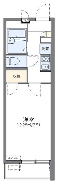 レオパレス花水木 間取り図