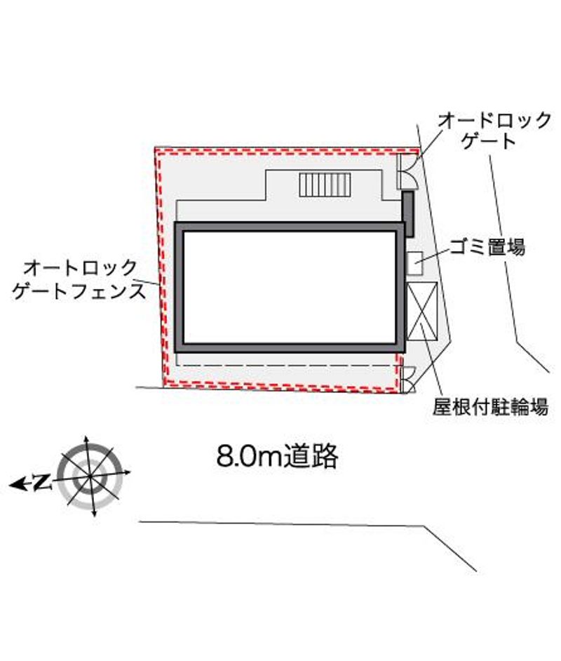 レオパレスよろづやⅡ 配置図