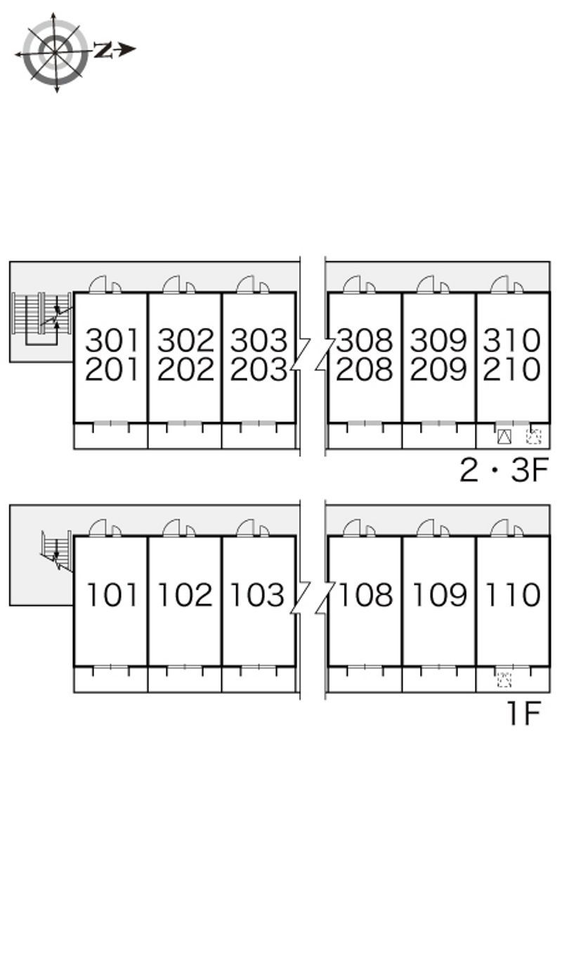 レオパレス多田Ⅰ 間取配置図