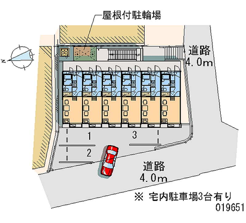 レオパレス西丸山 月極駐車場