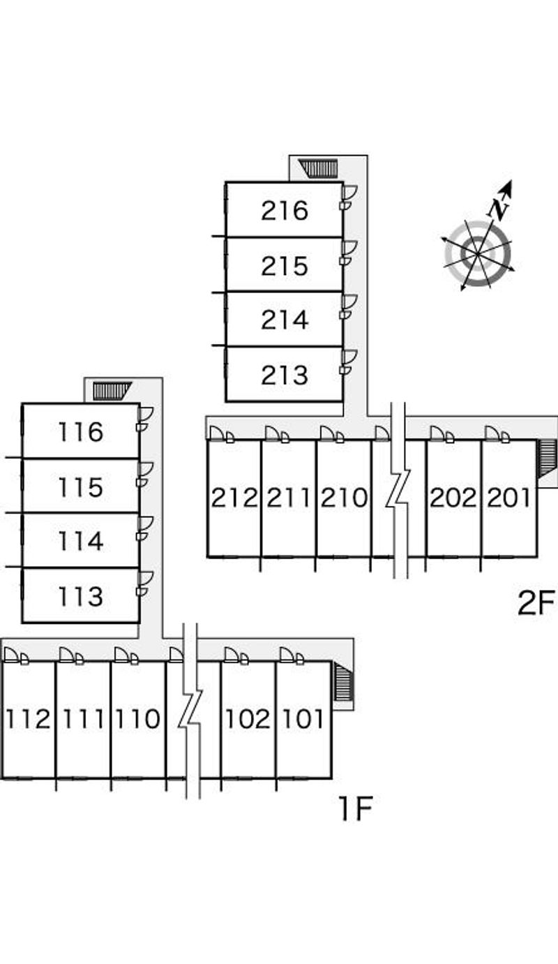 レオパレス豊夢 間取配置図