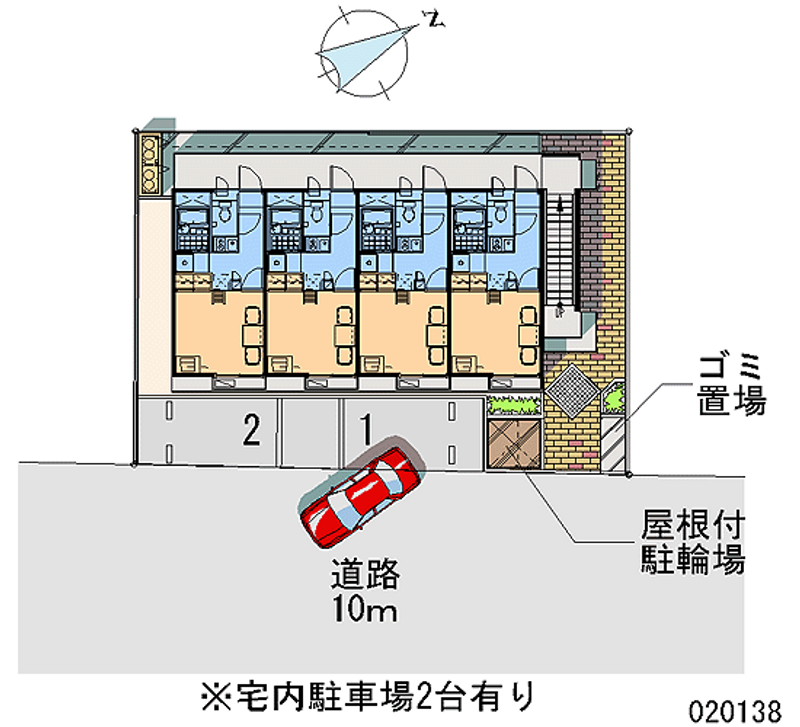 レオパレスＫＥ 月極駐車場