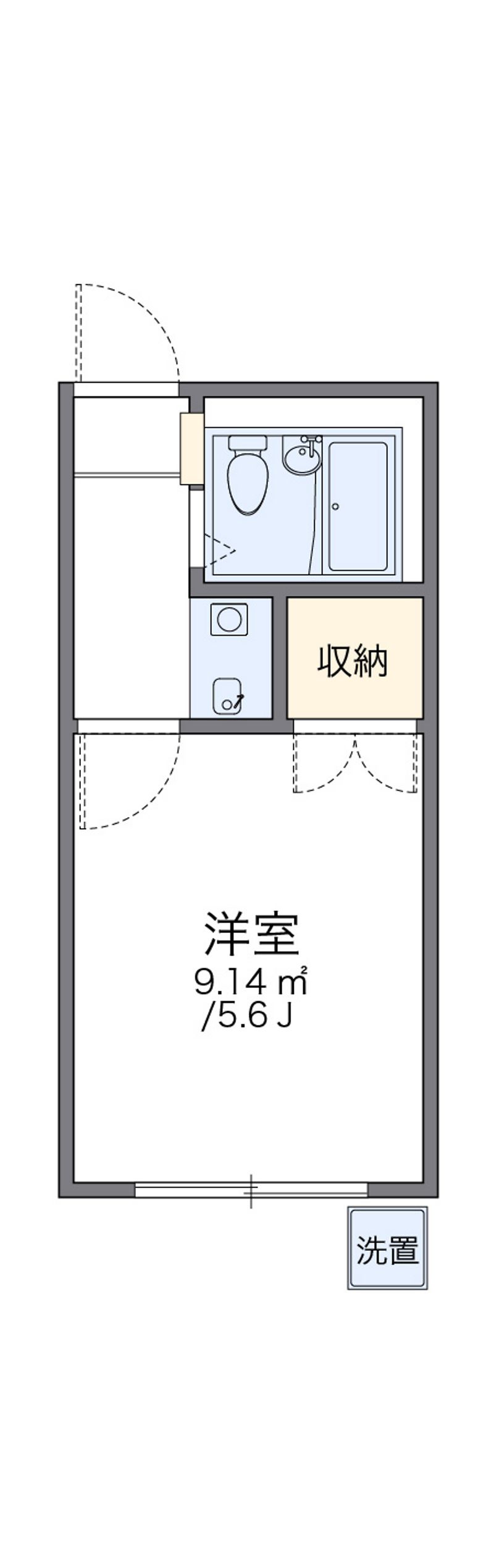 レオパレスブルーリバー 間取図