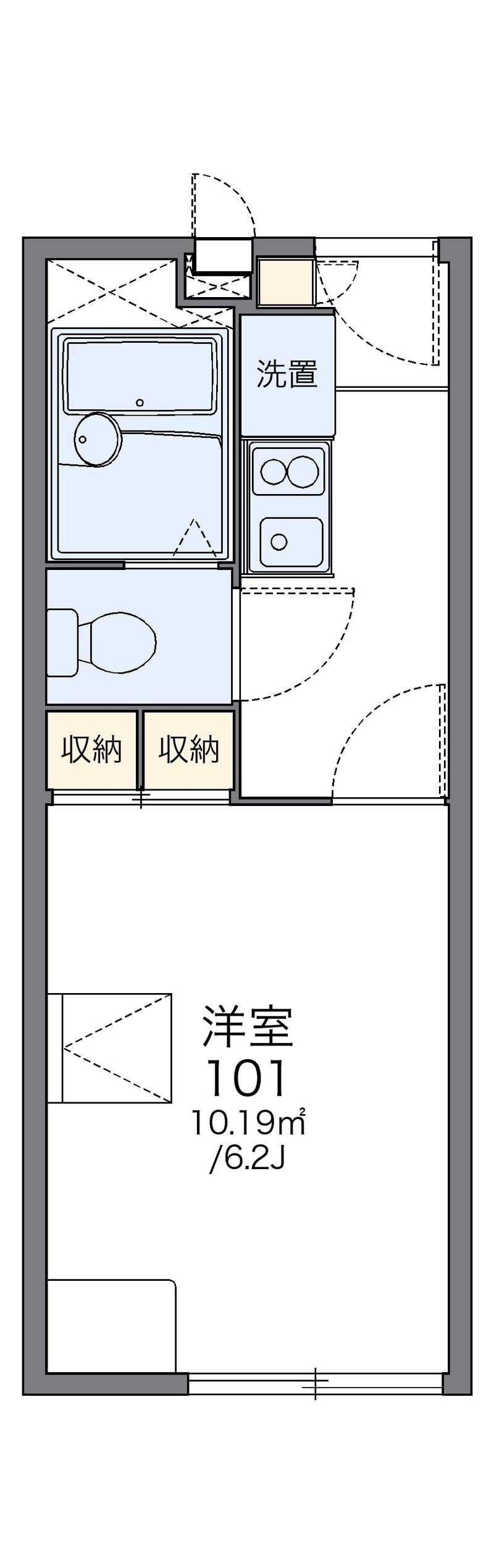 レオパレスマザーグース 間取図