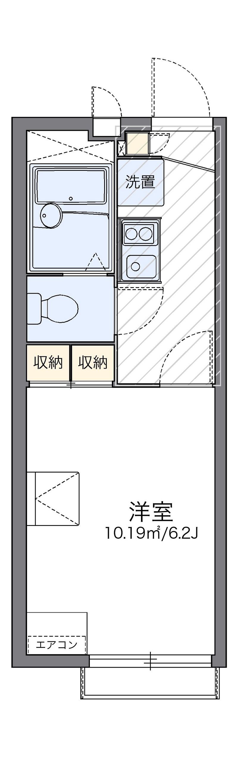 レオパレスコスモオーラ 間取図