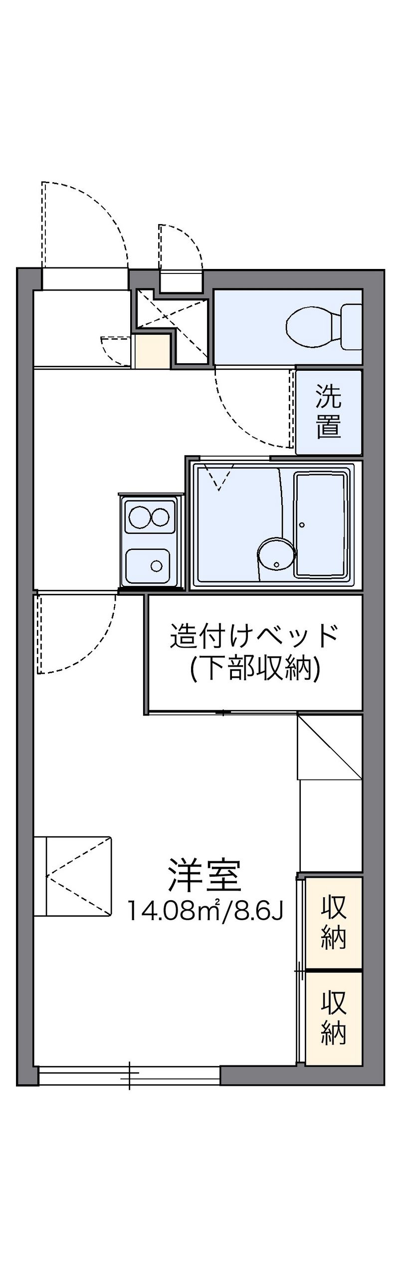 レオパレス大町 間取図