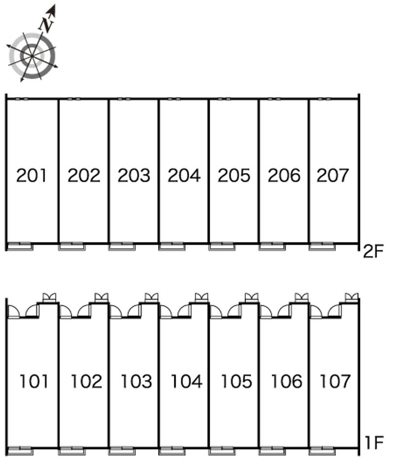 レオネクストＫ南片江　Ⅱ 間取配置図