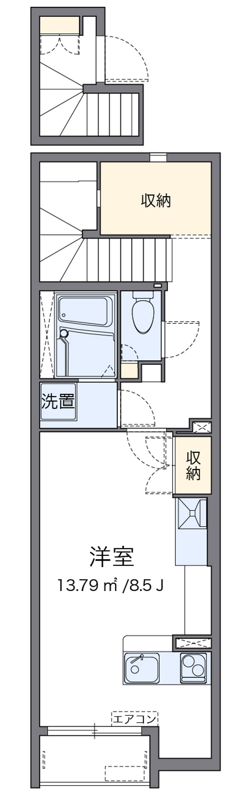 ミランダＪ　ヴィレッタ　Ⅱ 間取り
