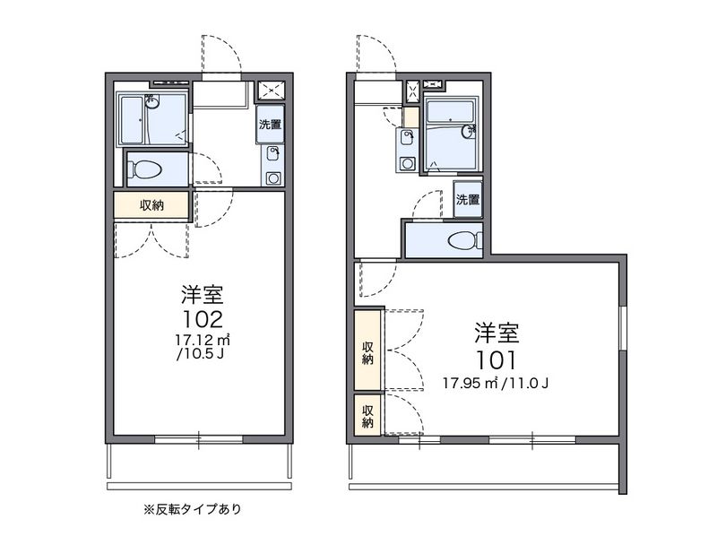 レオパレス丘 間取図