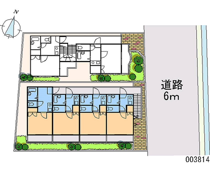 レオパレス日吉町第１ 区画図
