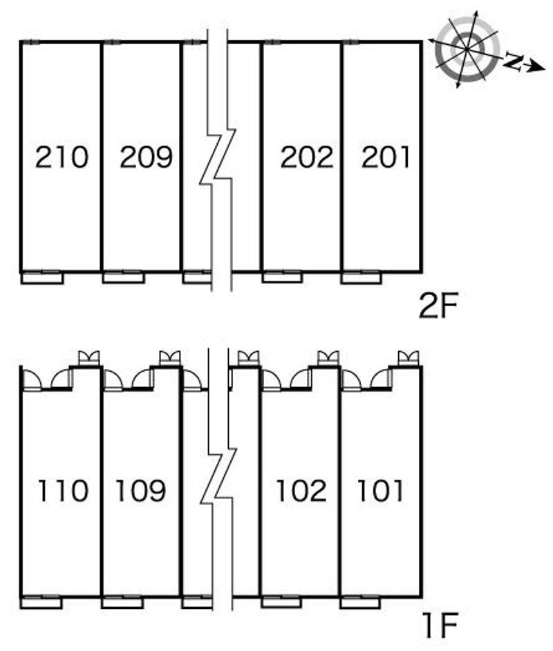 レオパレスＶＩＳＴＡⅡ 間取り配置図