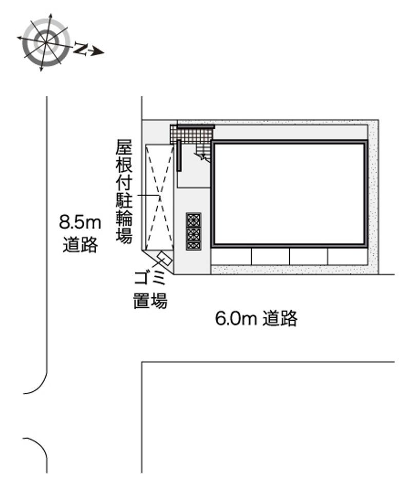 レオパレスアステック　Ⅱ 配置図
