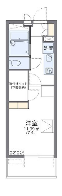 レオパレスエルヴェール　サンク 間取り図