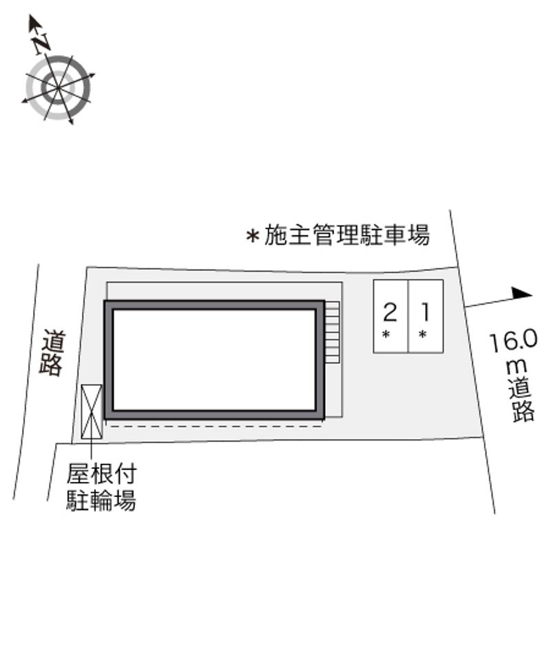 レオパレスたけお 配置図