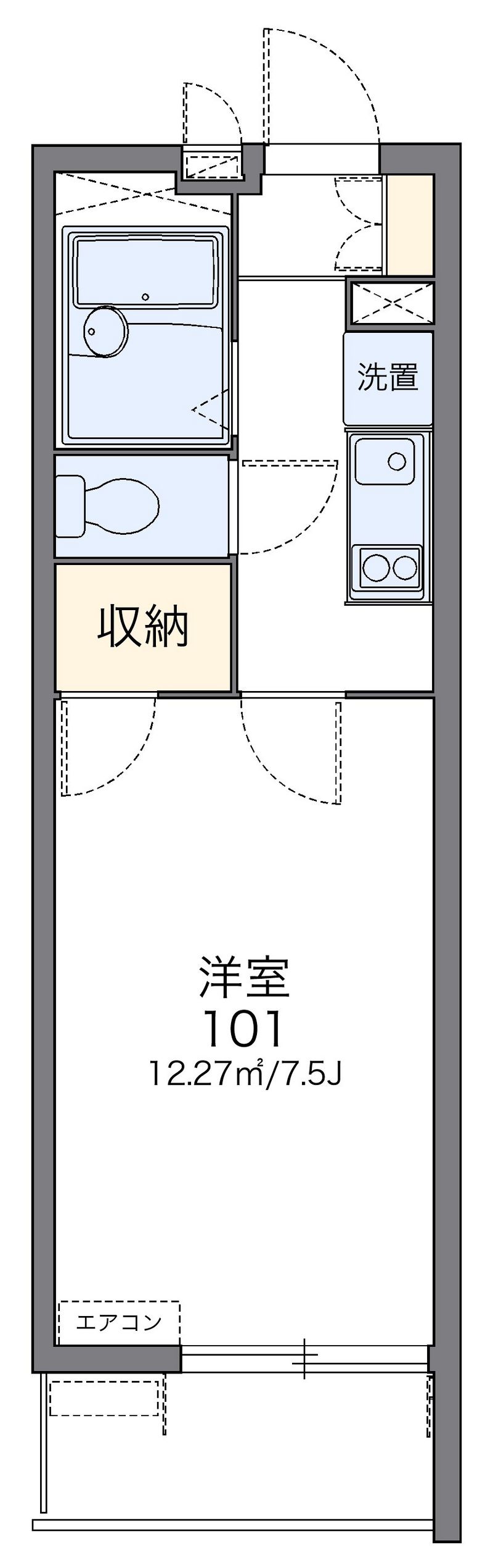 レオパレスシエレ　バウム 間取図