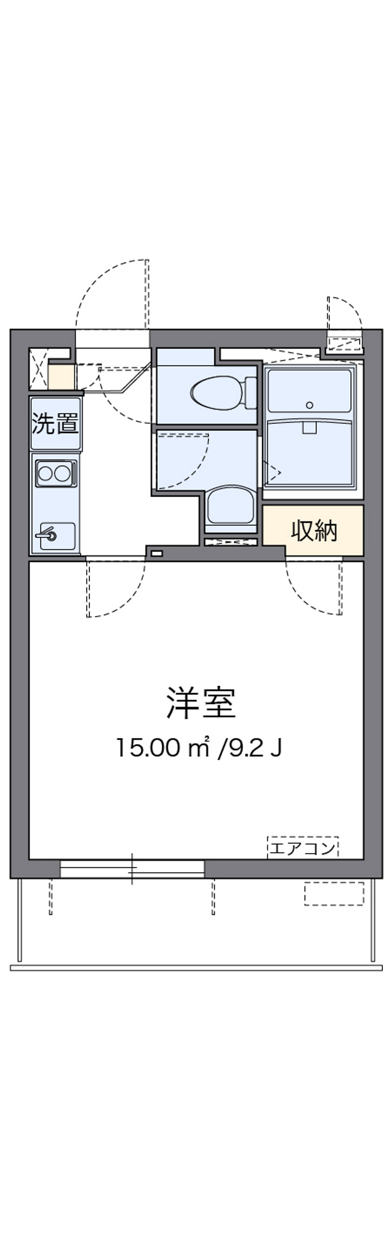 クレイノ長居公園Ⅱ 間取図