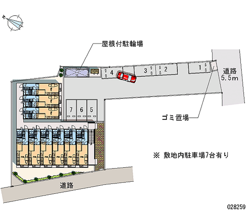 レオパレスソレーユ根岸 月極駐車場