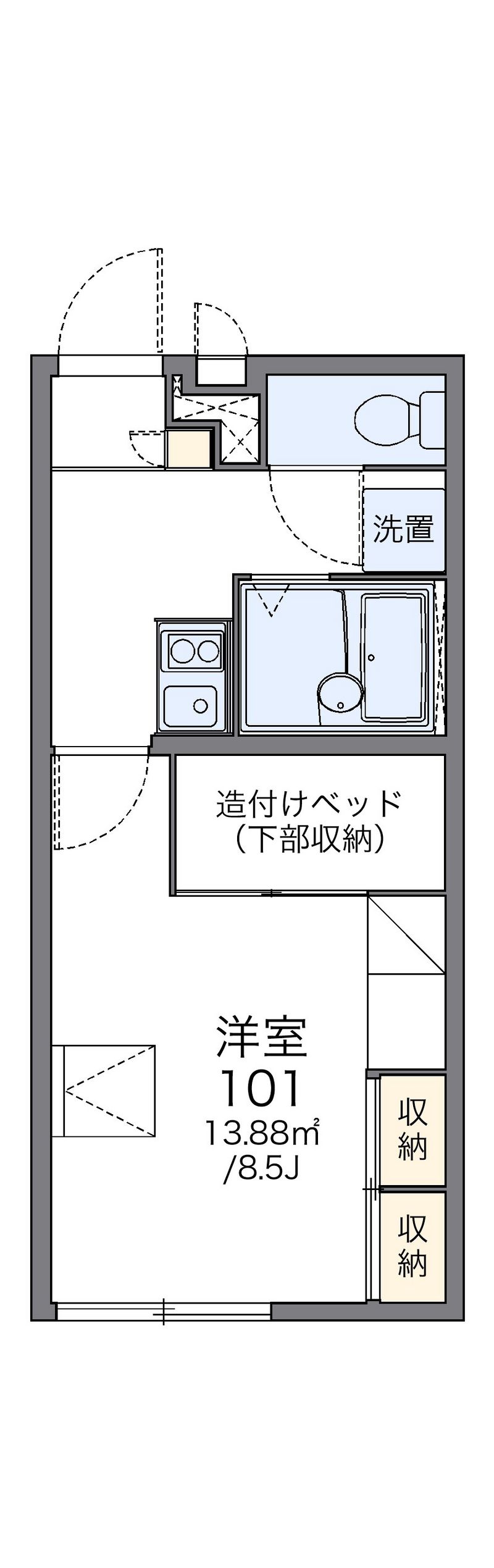 レオパレスＫ 間取図