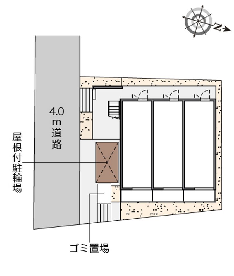クレイノ与野本町 配置図