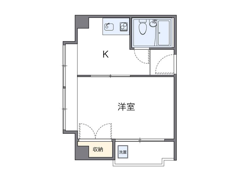 レオパレスエステート千舟 間取図