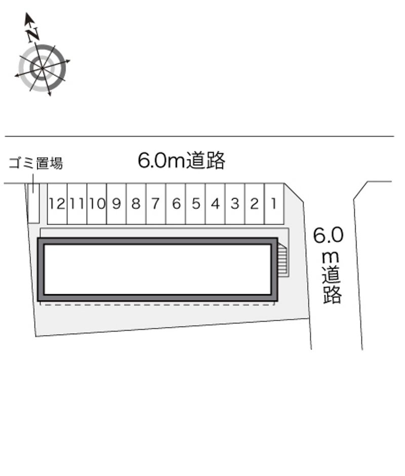 レオパレス若葉 配置図