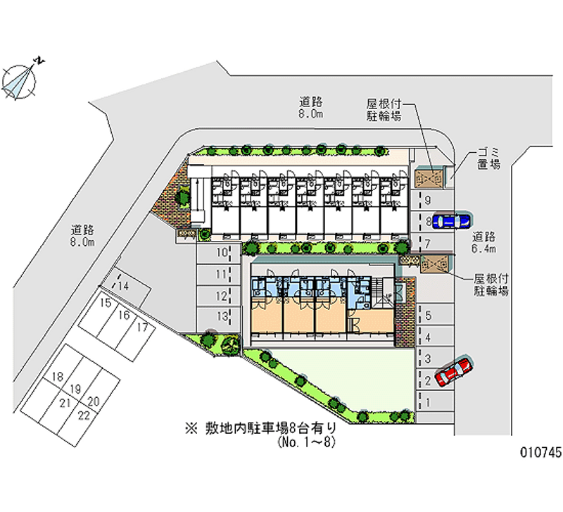 レオパレス池上台 月極駐車場