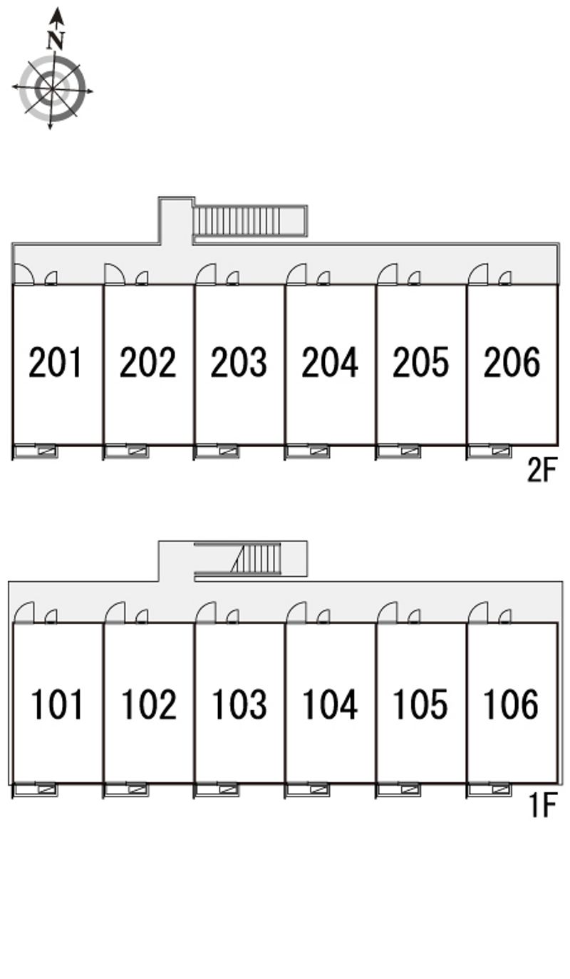 レオパレスオオサワ 間取配置図