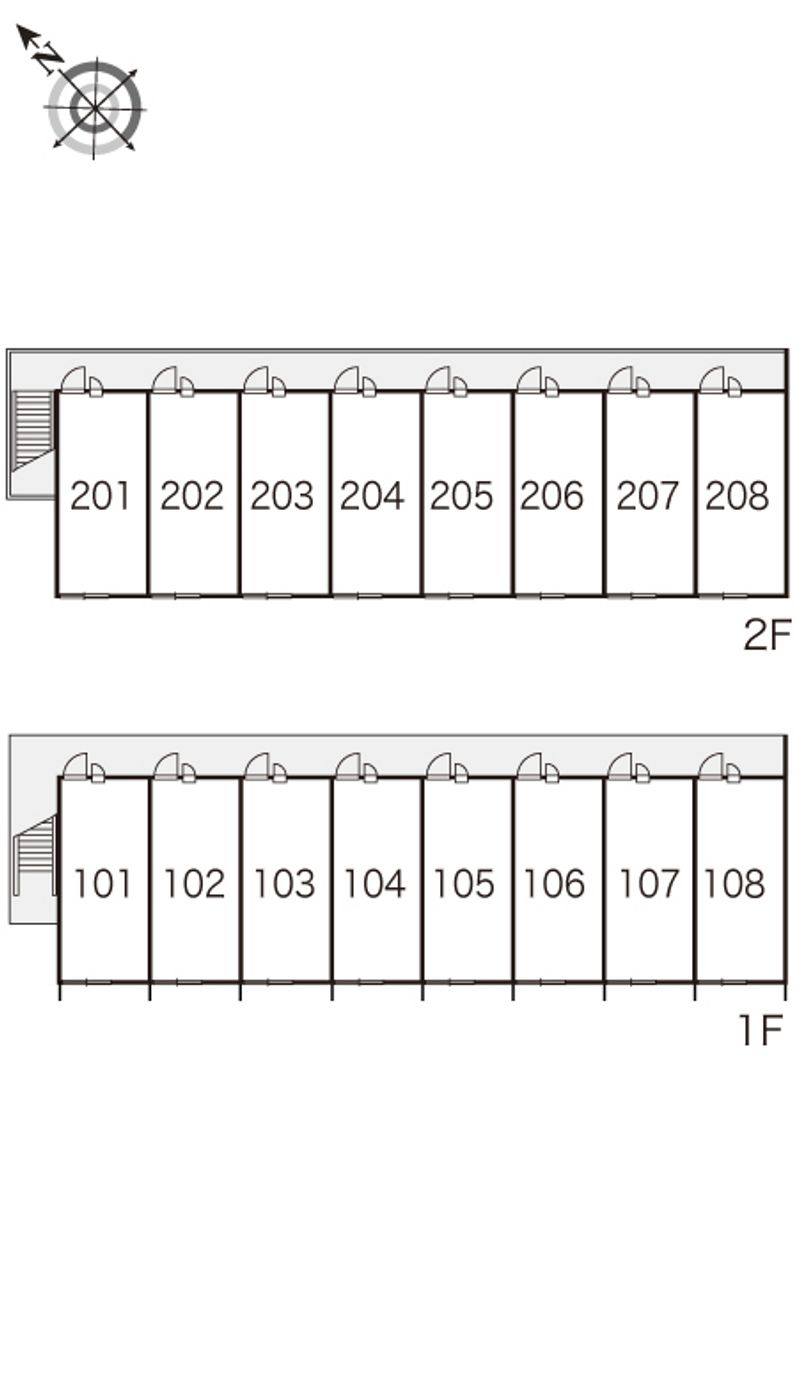 レオパレスウェル 間取り配置図