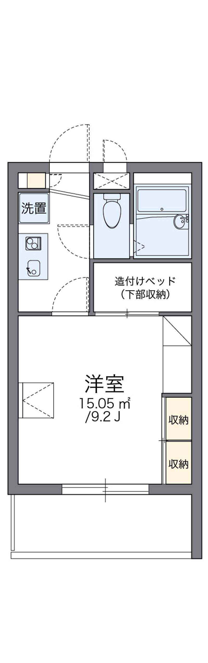 レオパレス松島中前 間取図
