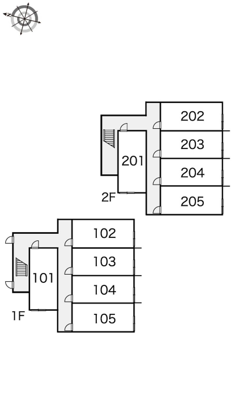 レオパレス有 間取配置図