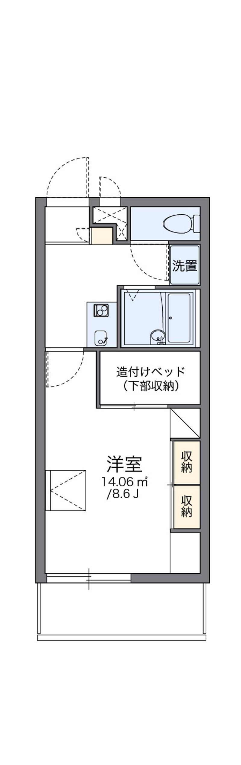 レオパレスＦＬＯＲＩＡⅣ 間取図