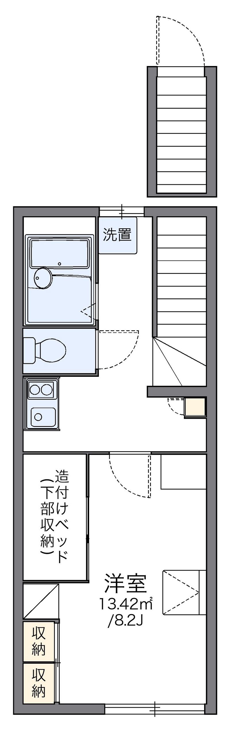レオパレスペニンシュラＡ 間取図