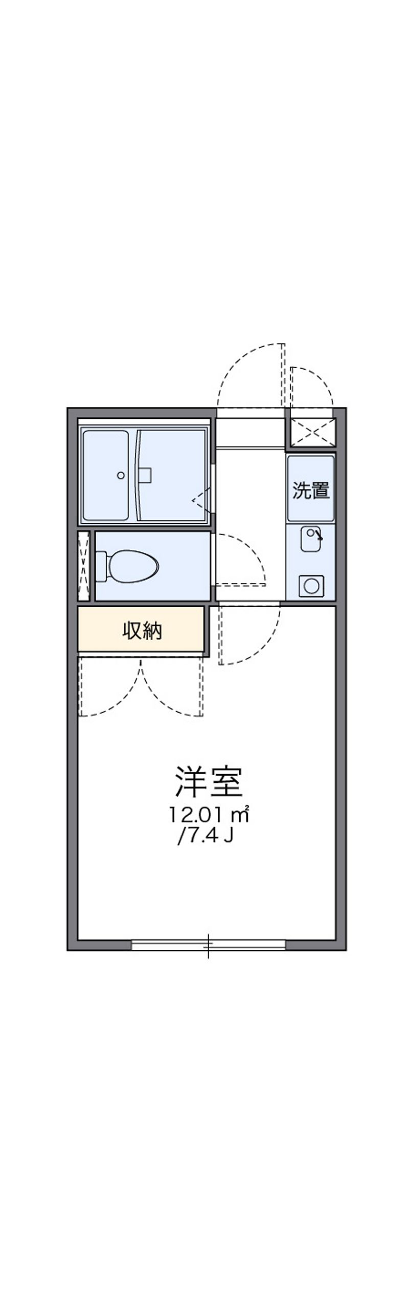 レオパレス甲子園口 間取図