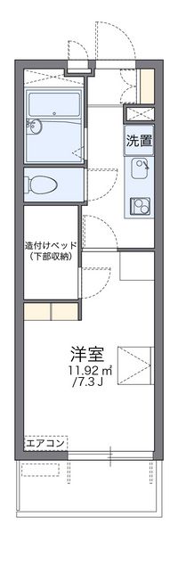 レオパレス片野Ｓ 間取り図