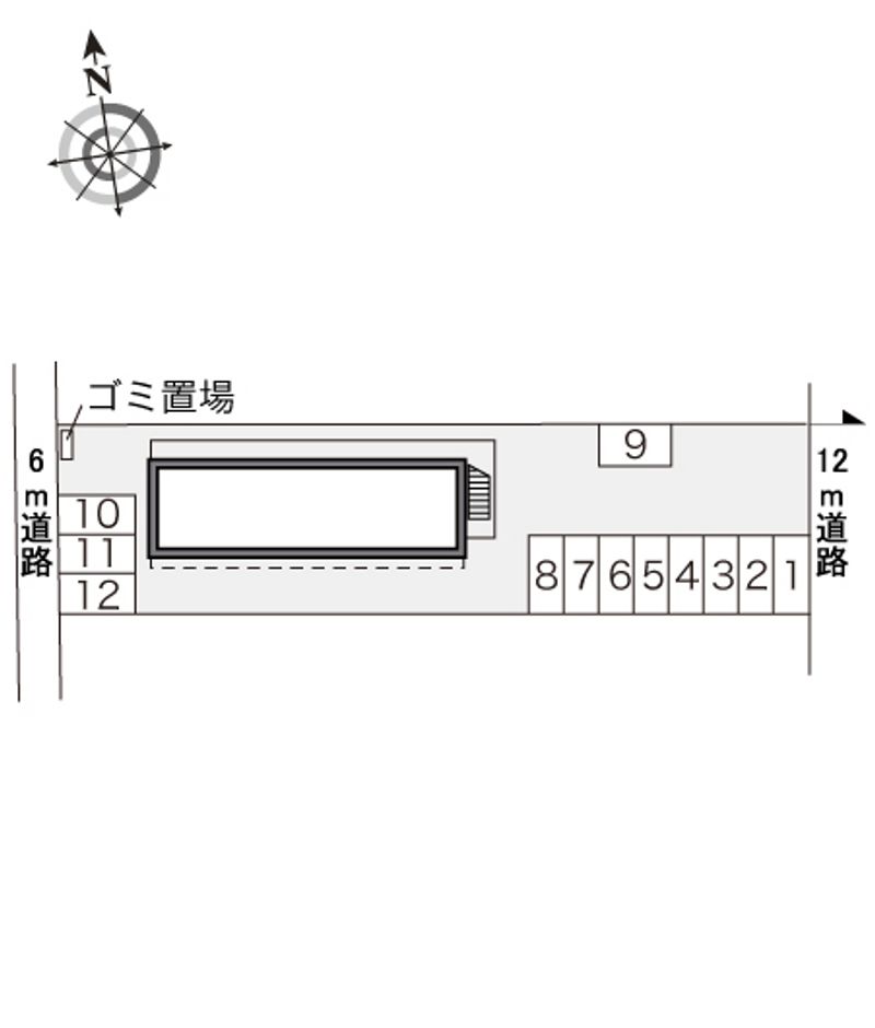 レオパレスファミーユσ 配置図