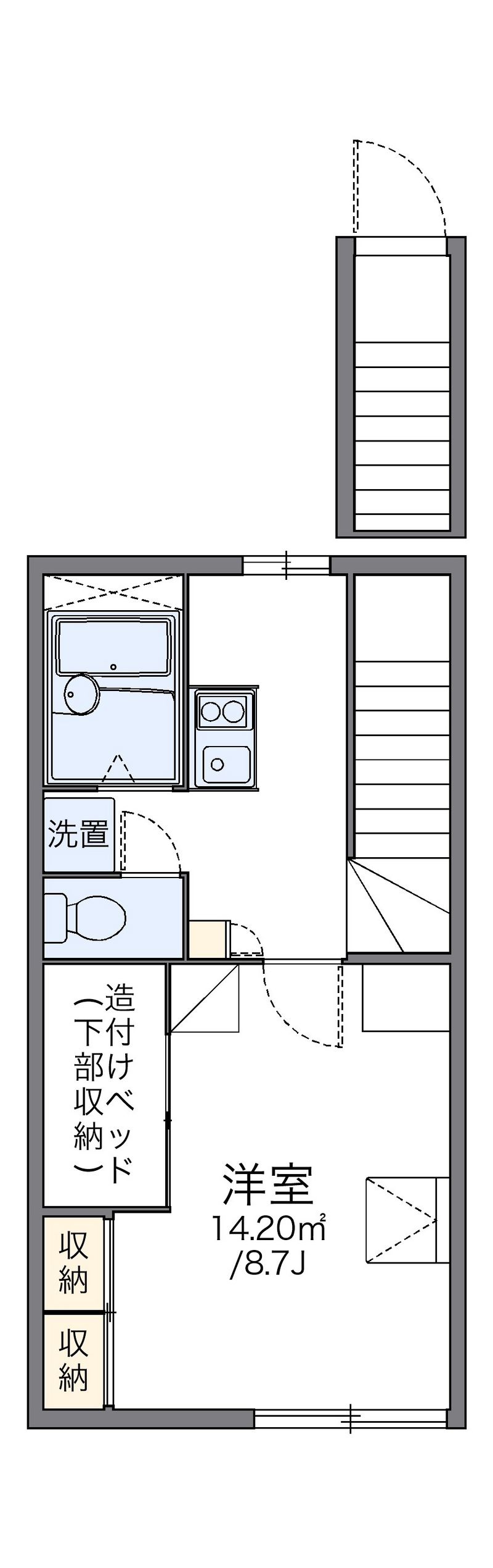 レオパレスシエスタ 間取図