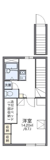 レオパレスシエスタ 間取り図