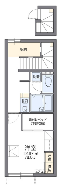 レオパレスフェチュール　Ｓ 間取り図